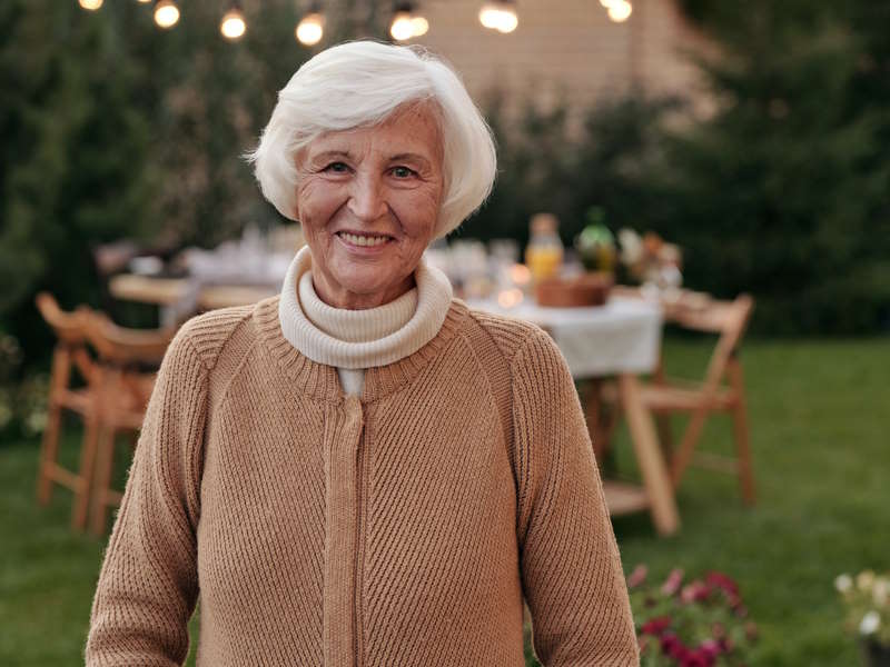 Happy Senior Patient Smiling
